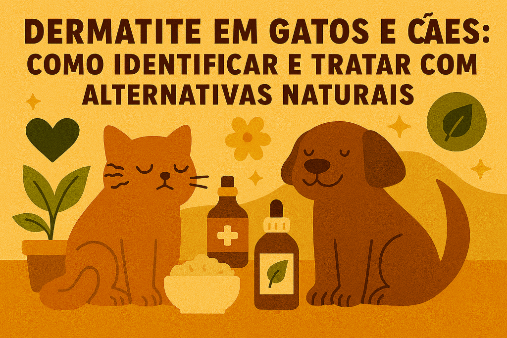 🐾 Dermatite em Gatos e Cães: Como Identificar e Tratar com Alternativas Naturais