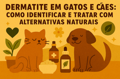 🐾 Dermatite em Gatos e Cães: Como Identificar e Tratar com Alternativas Naturais