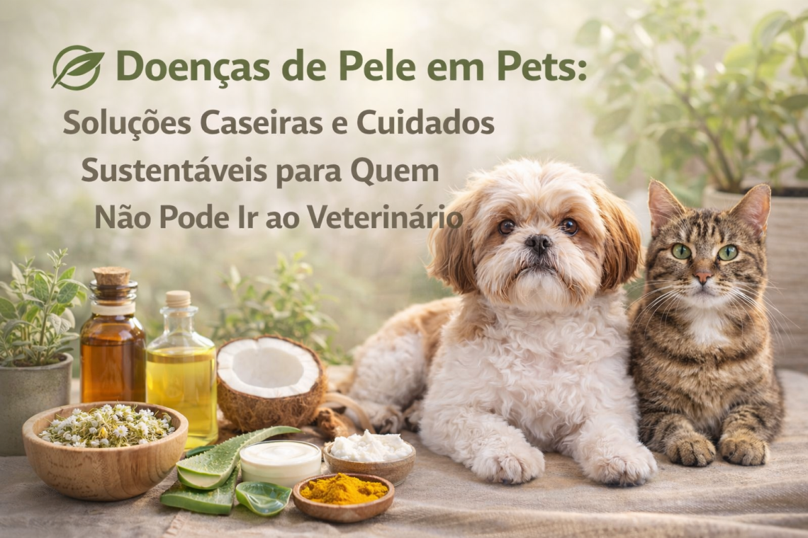 Doenças de Pele em Pets: Soluções Caseiras e Cuidados Sustentáveis para Quem Não Pode Ir ao Veterinário